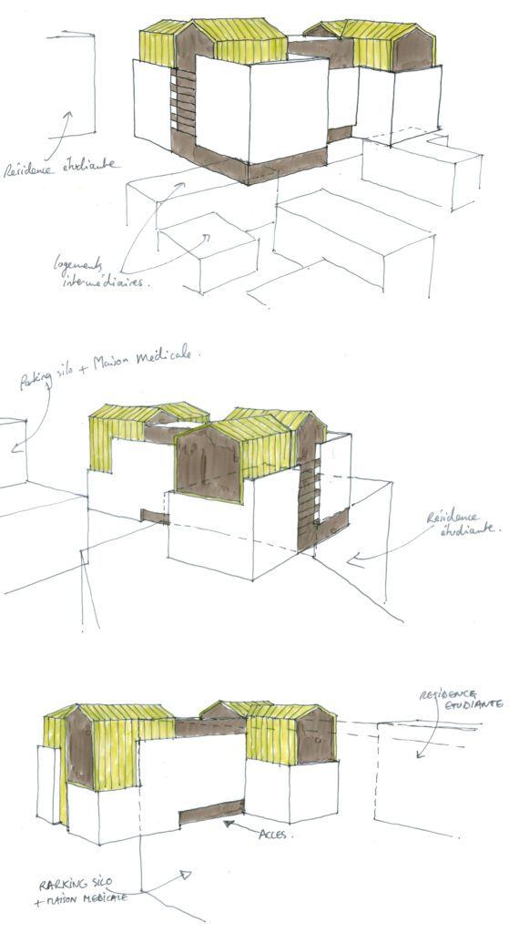 Croquis concept architectural